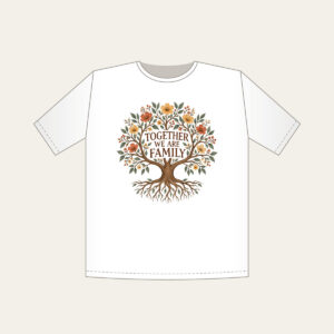 Together We Are Family T-Shirt in white