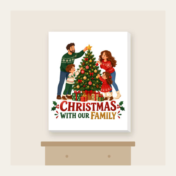 Product image Christmas with Our Family Canvas Print