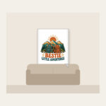 BESTIE LITTLE ADVENTURES Fleece Blanket in white