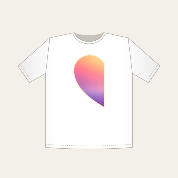 Product image Dawn Gradient Half Heart T-Shirt