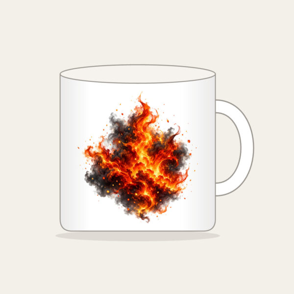 Product image Glowing Embers over Charcoal Mug