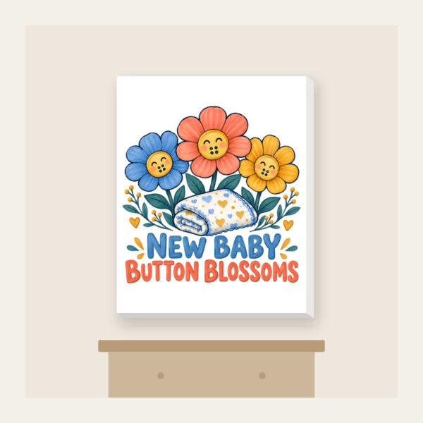 Product image New Baby Button Blossoms Canvas Print