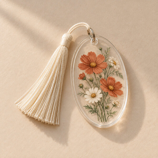 Product image Wildflower Clear Acrylic Tassel Tag