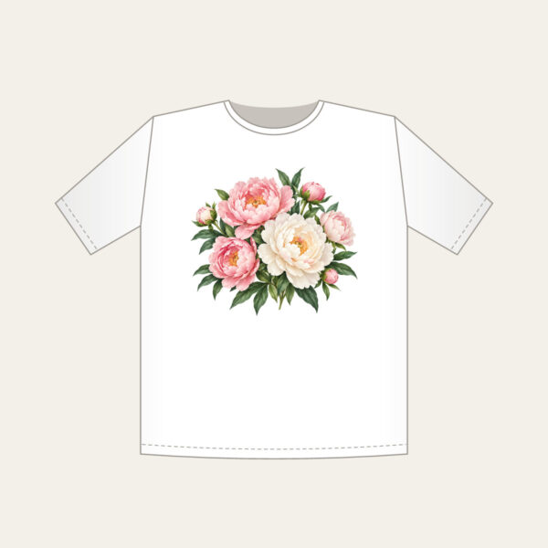 Product image Blush and White Peonies T-Shirt