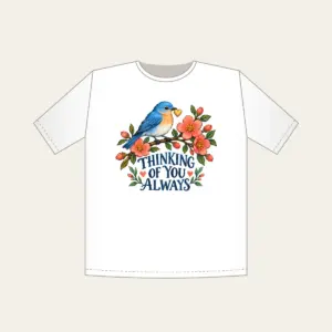 THINKING OF YOU ALWAYS T-Shirt in white