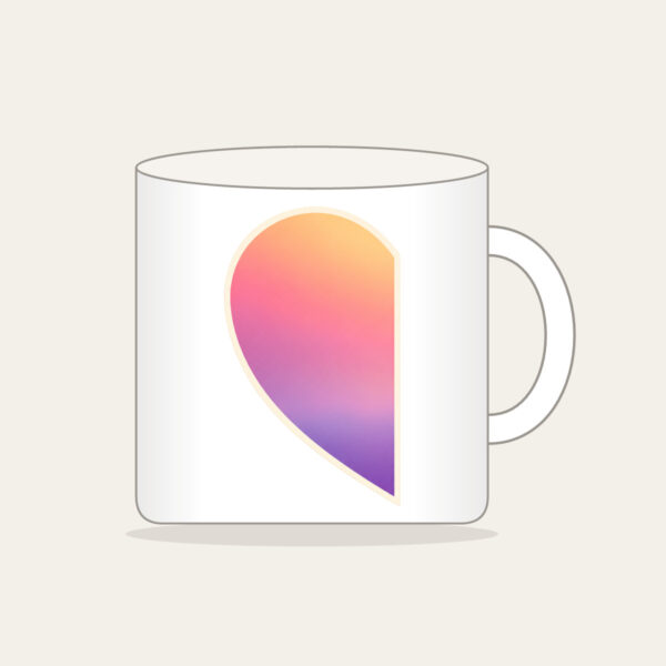 Product image Dawn Gradient Half Heart Mug