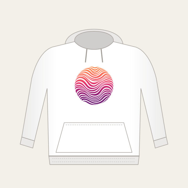 Product image Sunset Ripples from Coral to Plum Hoodie