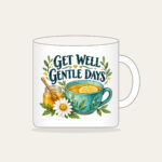 GET WELL GENTLE DAYS Mug in white