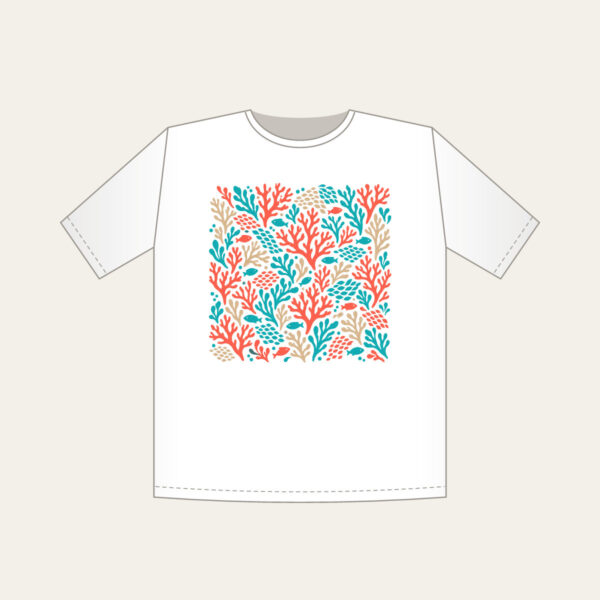 Product image Coral Branch and Fish Scale Mosaic T-Shirt