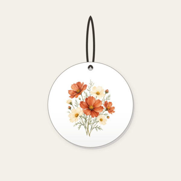 Product image Terracotta Cosmos and Buttery Daisies Ceramic Ornament