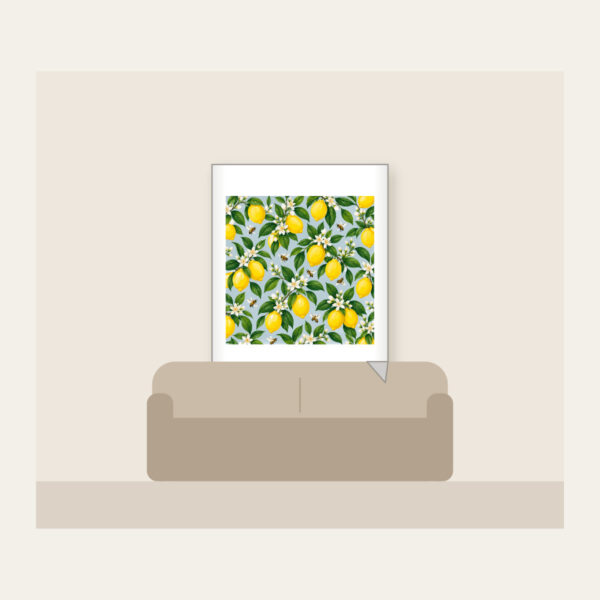 Product image Lemon and Bee Garden Repeat Fleece Blanket