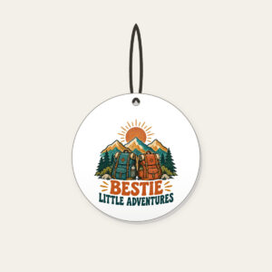 BESTIE LITTLE ADVENTURES Ceramic Ornament in white
