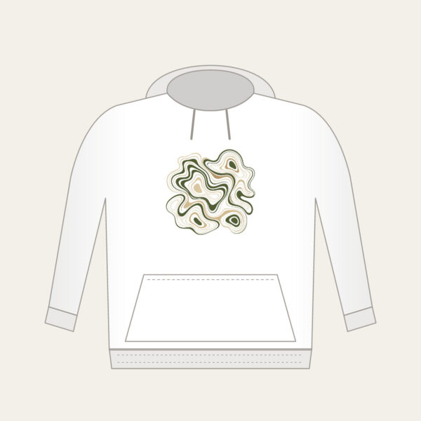 Product image Moss and Sand Contour Lines Hoodie
