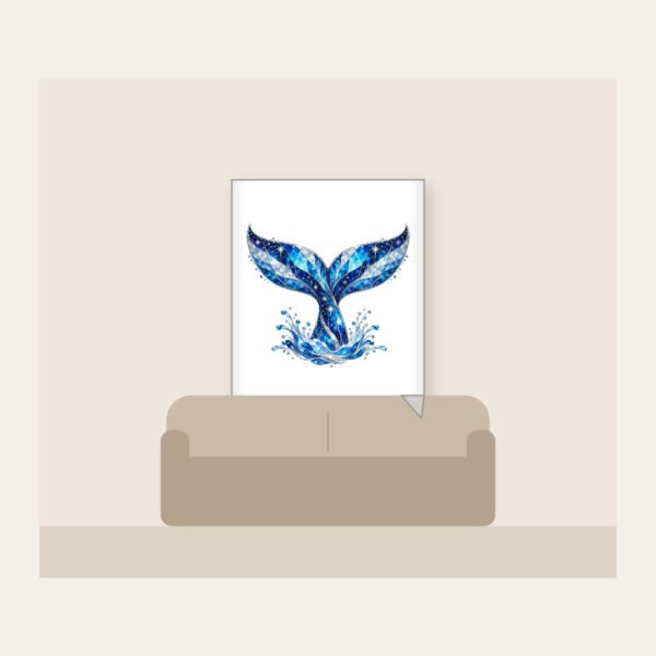 Product image Whale Tail with Prismatic Shimmer Fleece Blanket