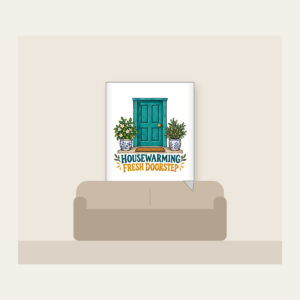 HOUSEWARMING FRESH DOORSTEP Fleece Blanket in white