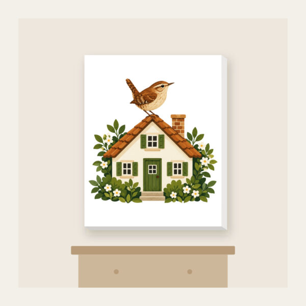 Product image Wren on the Rooftop Canvas Print