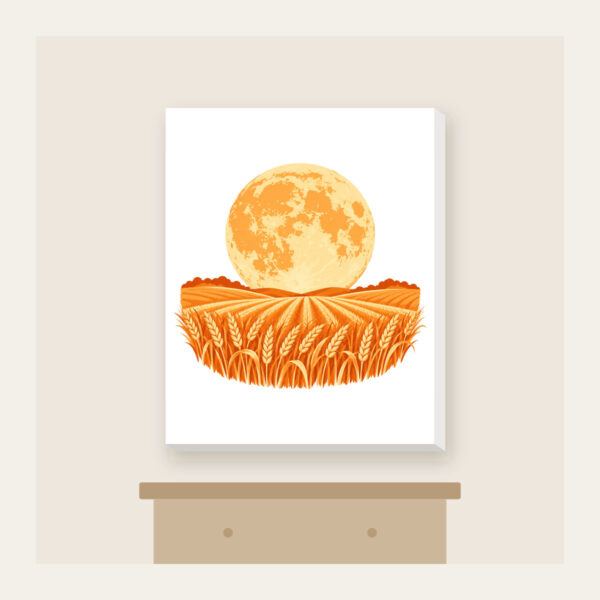 Product image Harvest Moon over Wheat Canvas Print