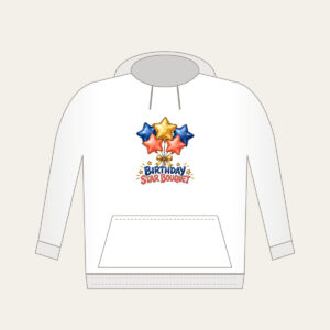 BIRTHDAY STAR BOUQUET Hoodie in white