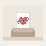 Valentine's Quiet Orbit Fleece Blanket in white