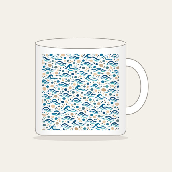 Product image Tiny Waves and Pebbles Repeat Mug