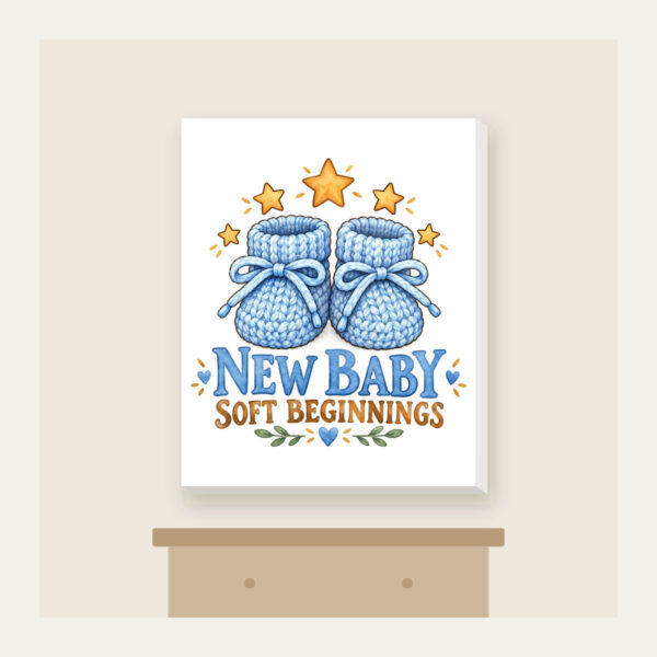 Product image New Baby Soft Beginnings Canvas Print