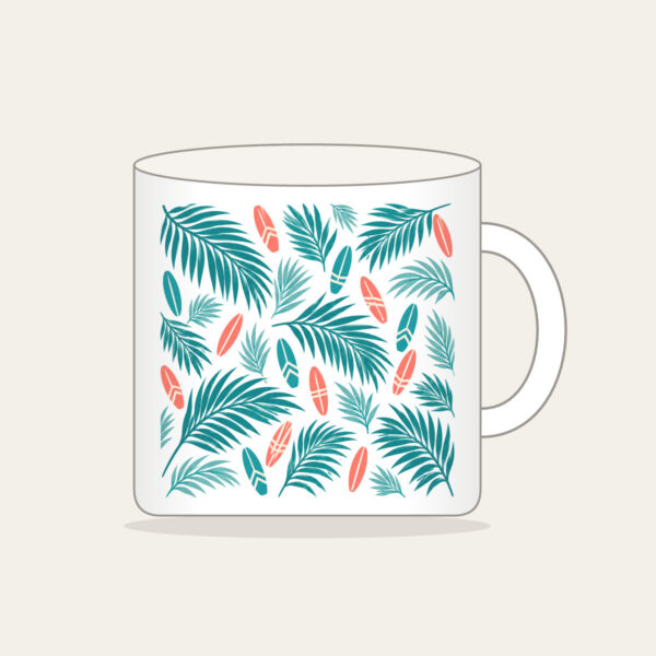 Product image Palm Shadows and Tiny Surfboards Mug