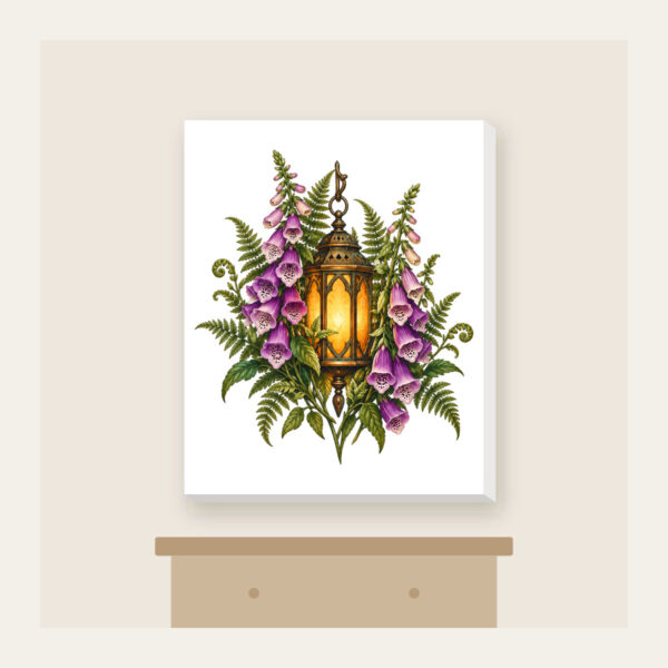 Product image Lantern Among Foxgloves and Ferns Canvas Print
