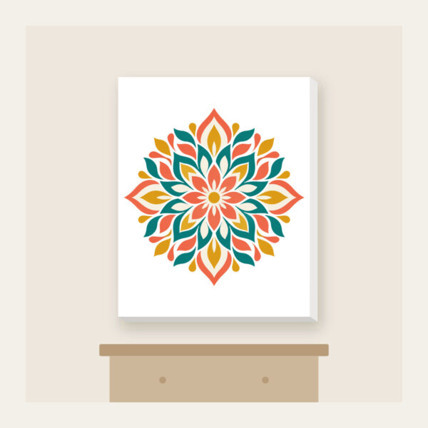Product image Petal Mosaic Kaleidoscope Canvas Print