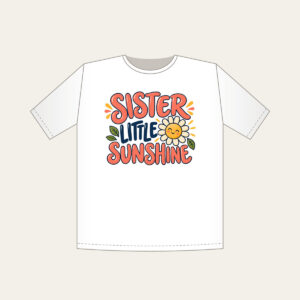 SISTER LITTLE SUNSHINE T-Shirt in white