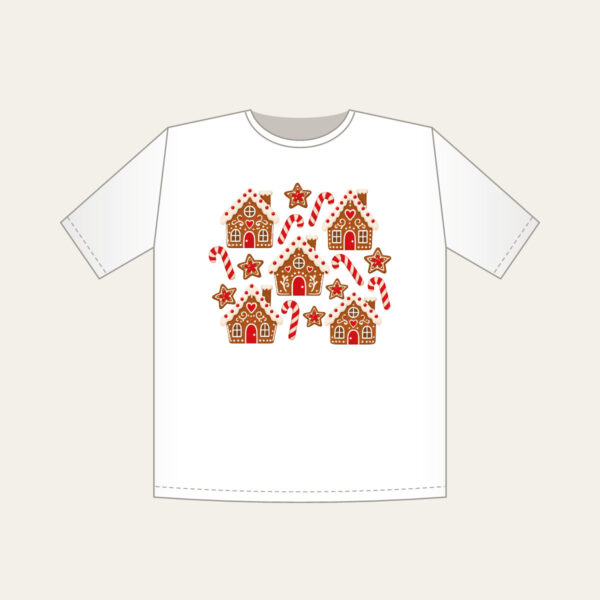 Product image Gingerbread Houses and Candy Canes T-Shirt