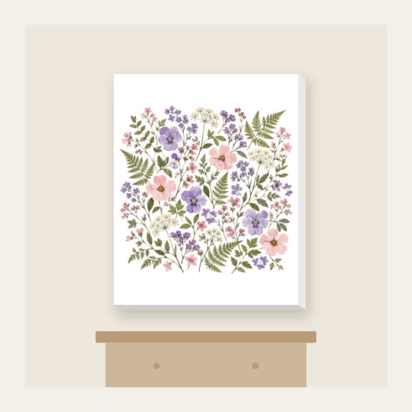Product image Pressed Posies and Ferns Canvas Print