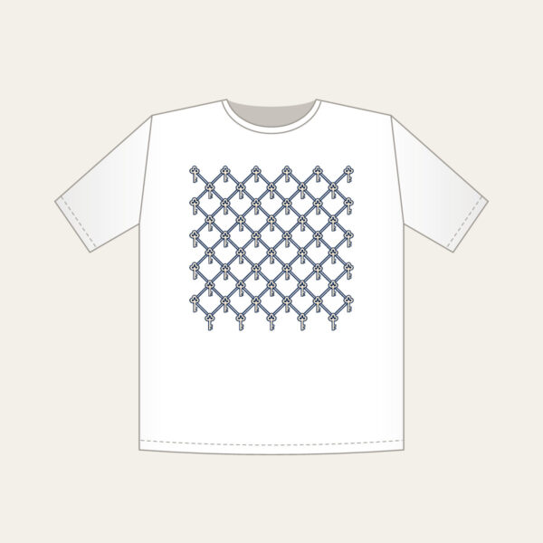 Product image Navy Lattice with Tiny Keys T-Shirt