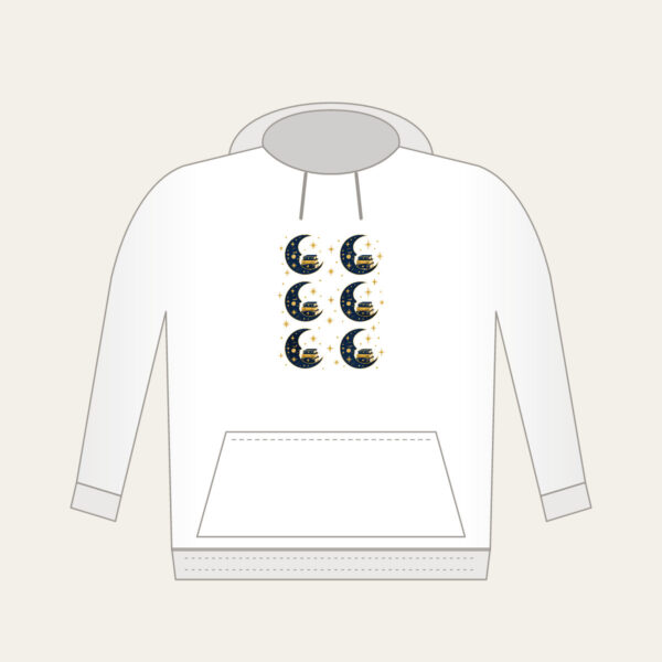 Product image Crescent Moon with a Stack of Books Hoodie