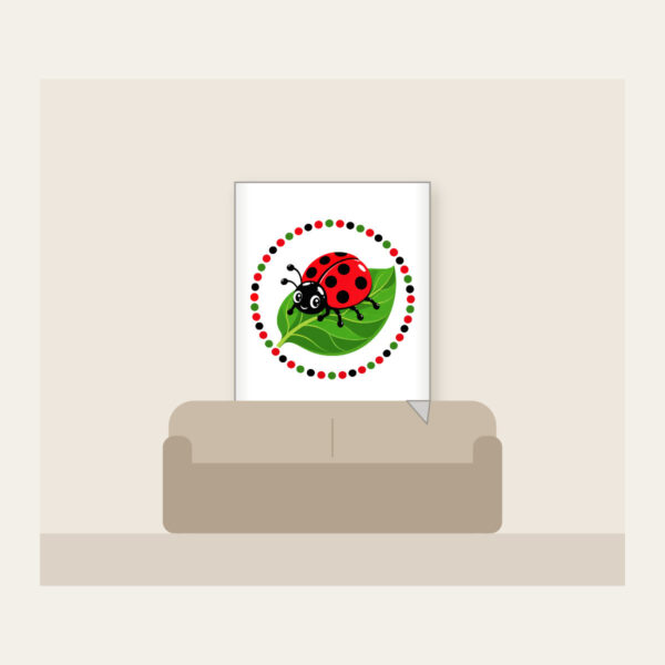 Product image Ladybug on a Leaf Fleece Blanket