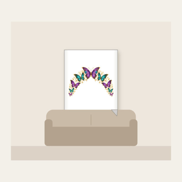 Product image Butterflies Arching Along the Edge Fleece Blanket