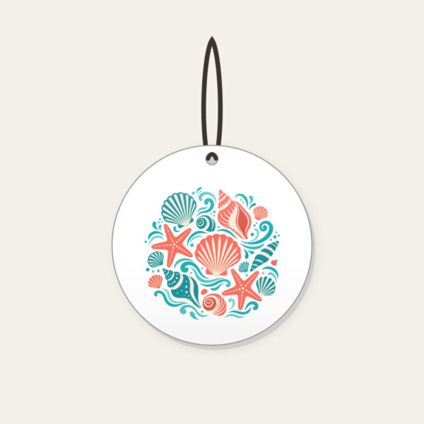 Product image Shells, Starfish and Ripples Ceramic Ornament