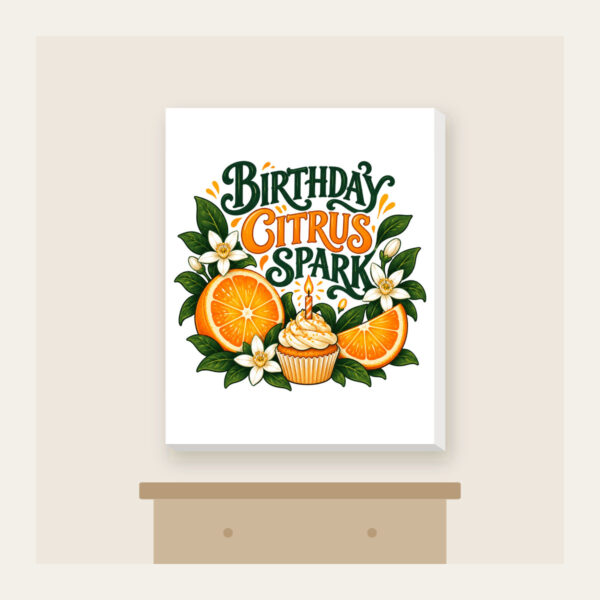 Product image Birthday Citrus Spark Canvas Print