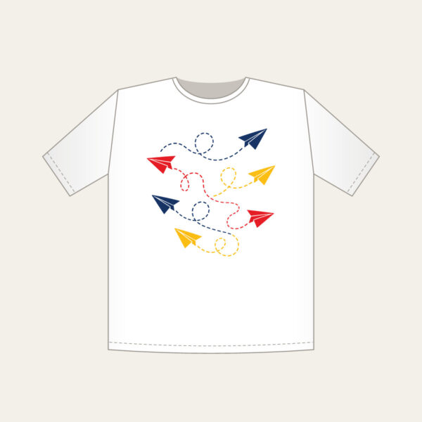 Product image Paper Planes and Dotted Flight Paths T-Shirt