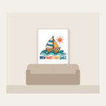 NEW BABY TINY SAILS Fleece Blanket in white
