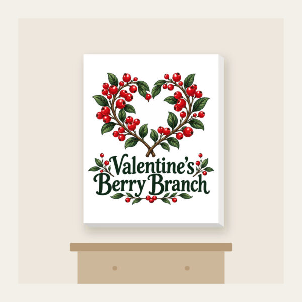 Product image Valentine's Berry Branch Canvas Print