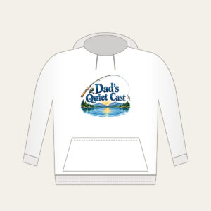 Dad's Quiet Cast Hoodie in white