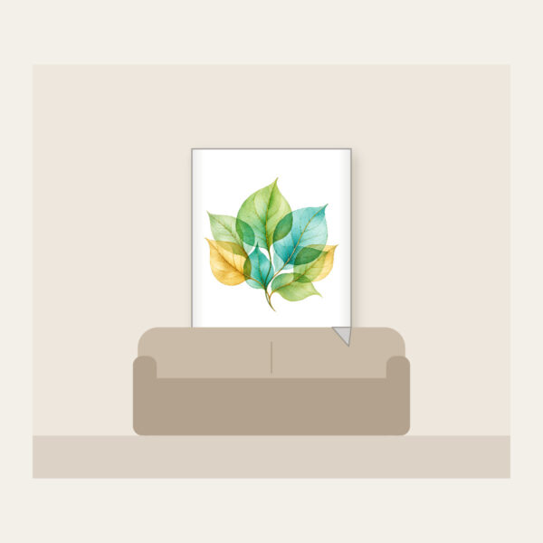 Product image Overlapping Translucent Leaves Fleece Blanket