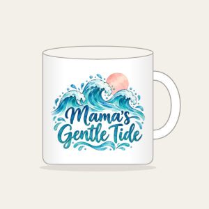 Mama's Gentle Tide Mug in white