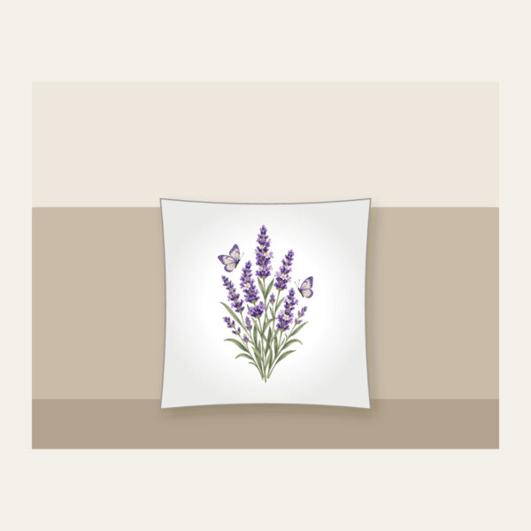 Product image Lavender Stems and Two Butterflies Pillow