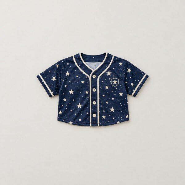 Product image Youth Crop Baseball Jersey with Star Dots
