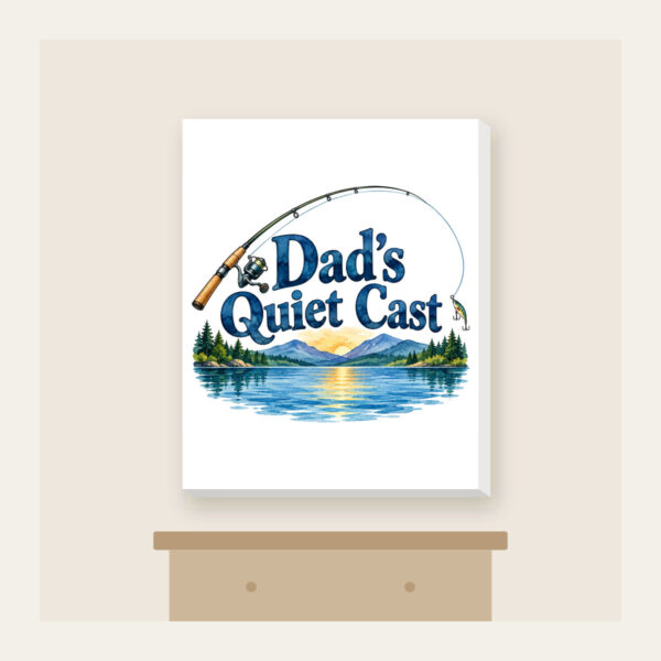 Product image Dad's Quiet Cast Canvas Print