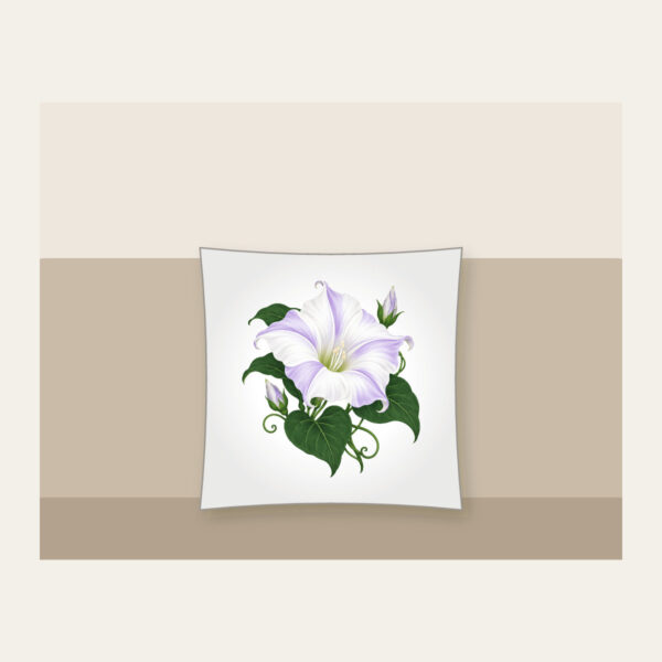 Product image Moonflower on Deep Green Pillow