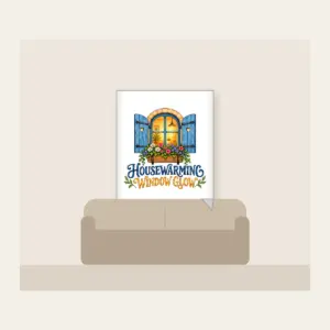 HOUSEWARMING WINDOW GLOW Fleece Blanket in white