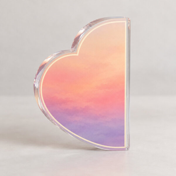 Product image Dawn Gradient Heart Plaque