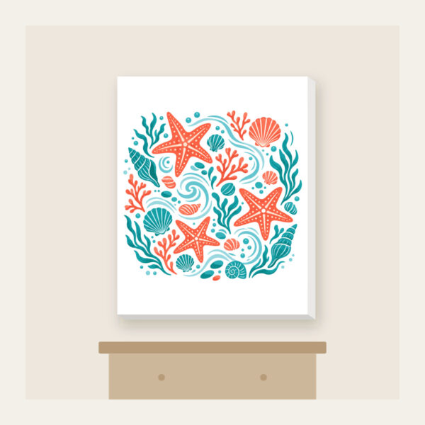Product image Tide-Pool Starfish Pattern Canvas Print